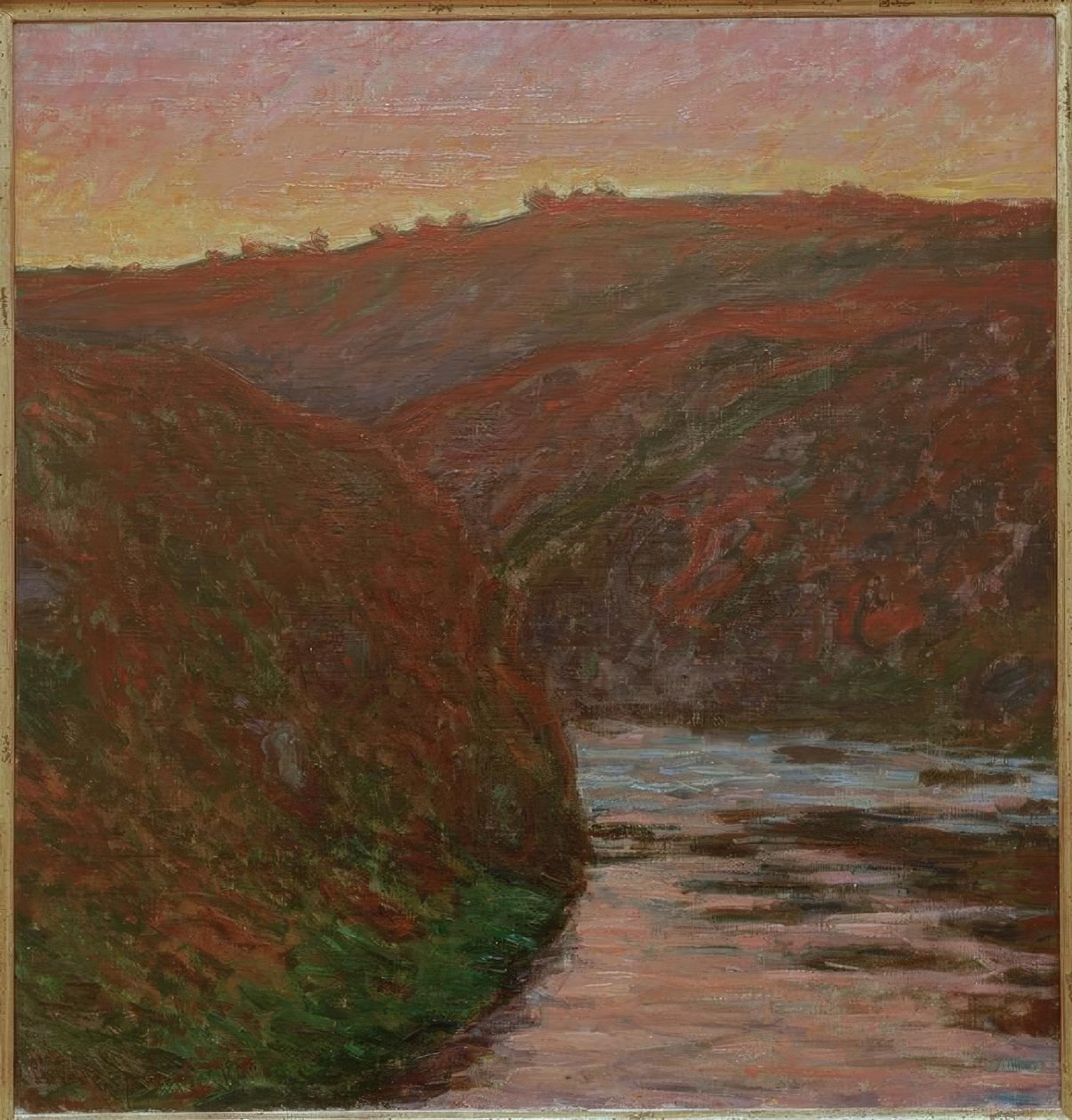 Creuse, solnedgang av Claude Monet
