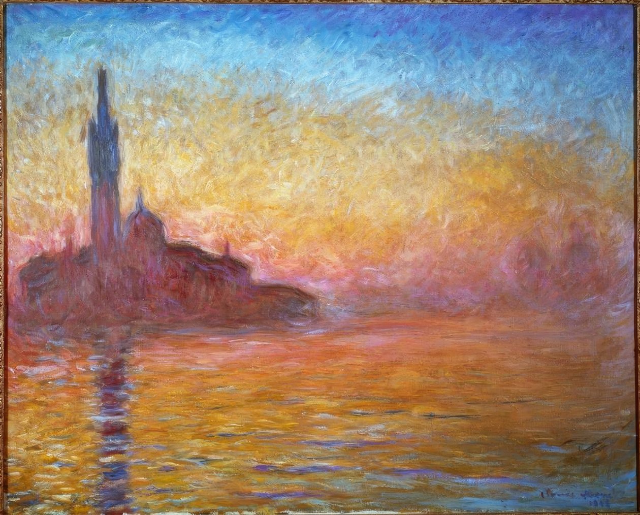 Twilight i Venezia av Claude Monet