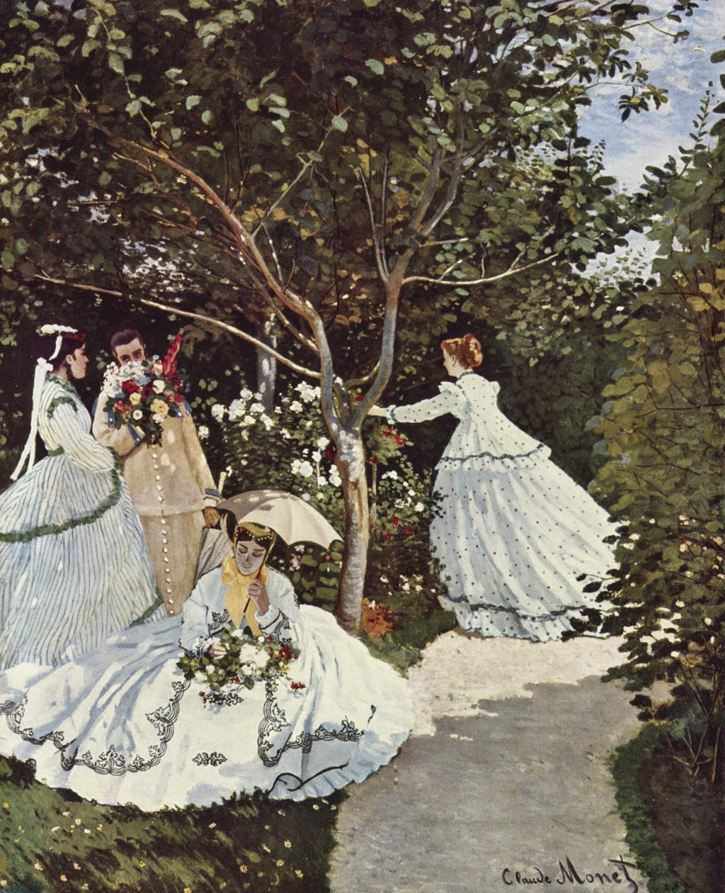 Kvinner i hagen av Claude Monet