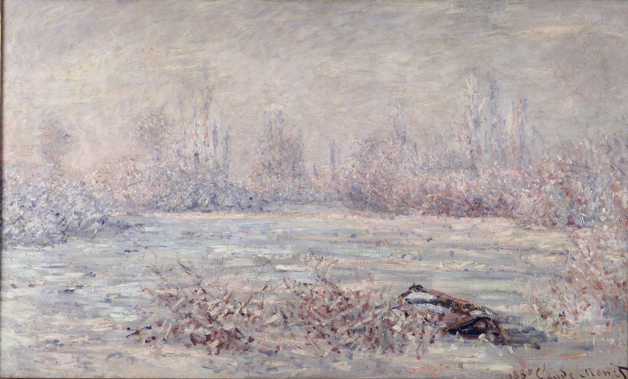 Frost nær Vetheuil, 1880 av Claude Monet