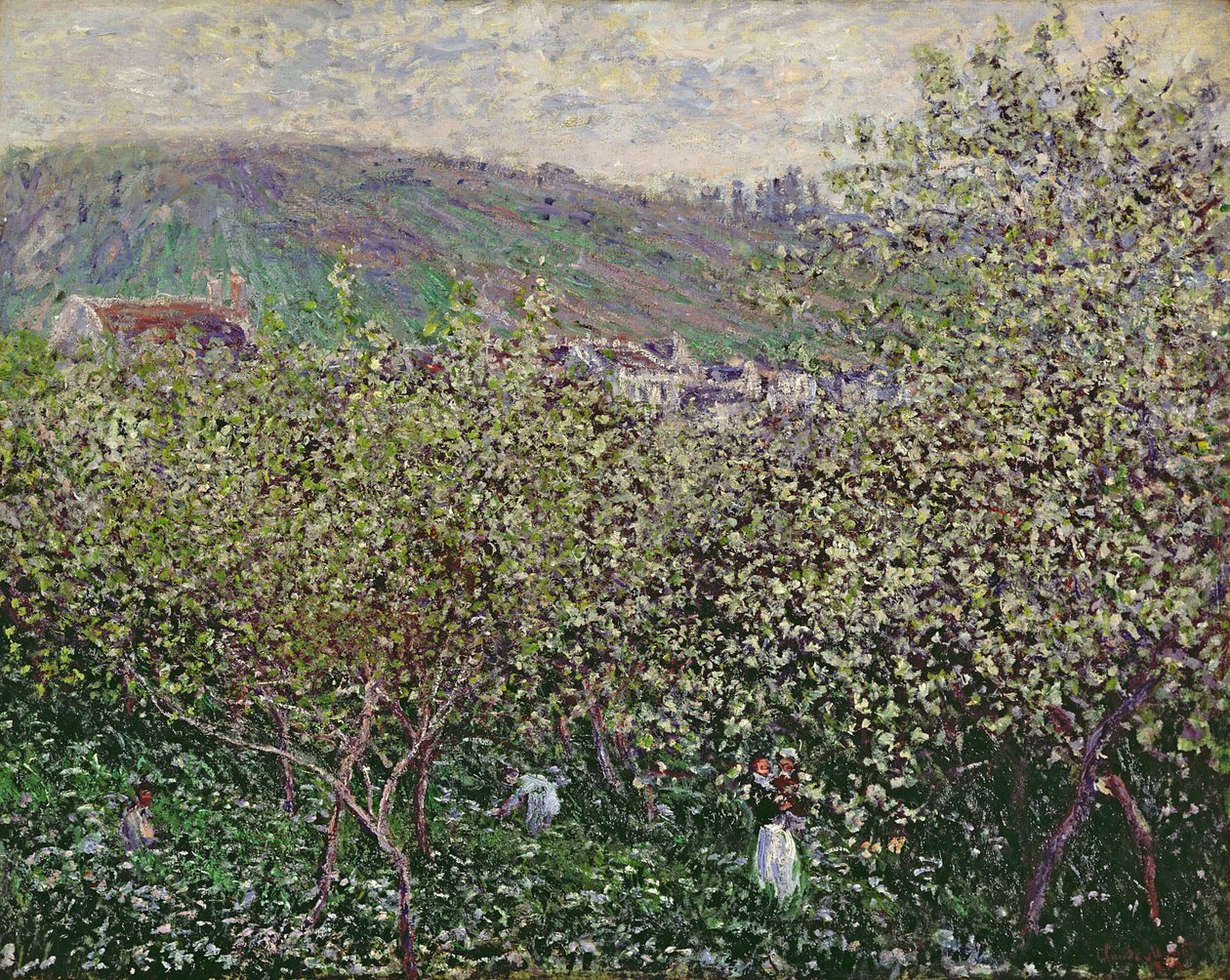 Fruktplukkere, 1879 av Claude Monet