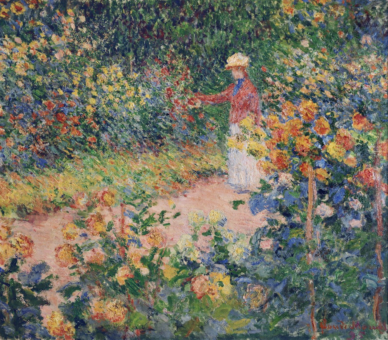 Garden på Giverny, 1895 av Claude Monet