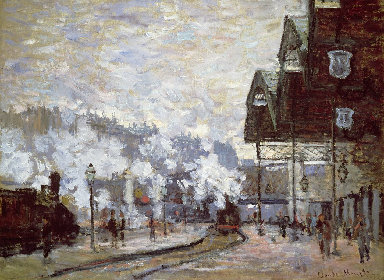 Saint-Lazare stasjon, Paris, 1877 av Claude Monet