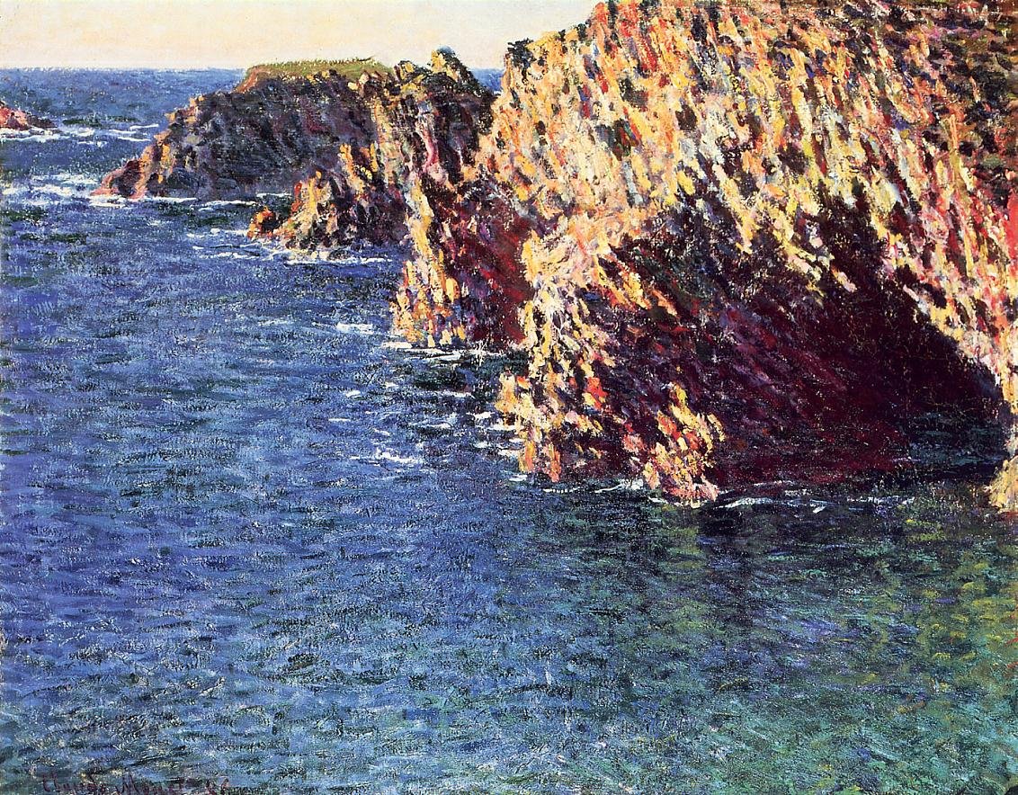 Cave of Port-Domois av Claude Monet
