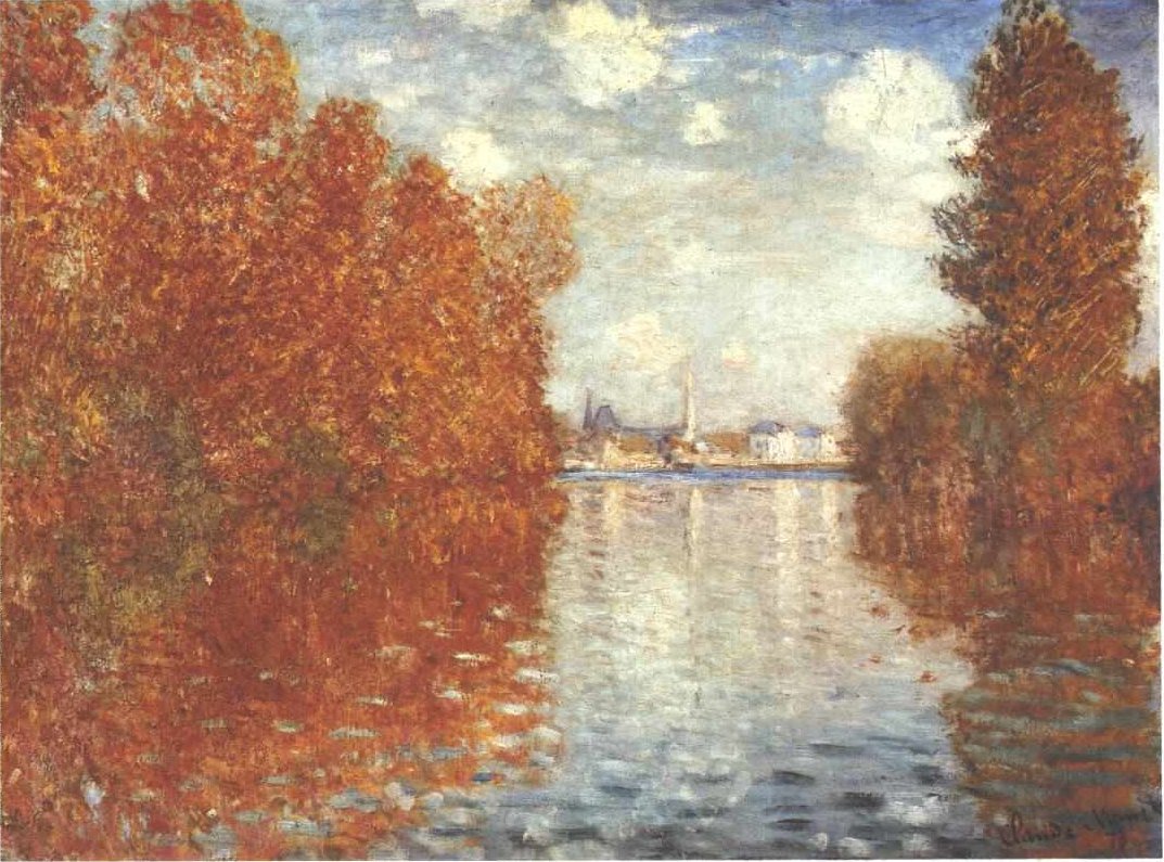 Høst i Argenteuil av Claude Monet