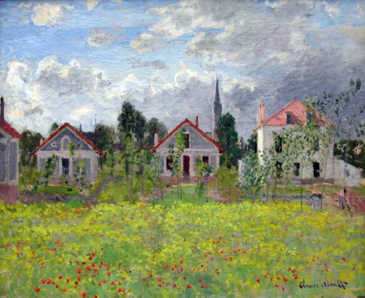 Hus i Argenteuil av Claude Monet