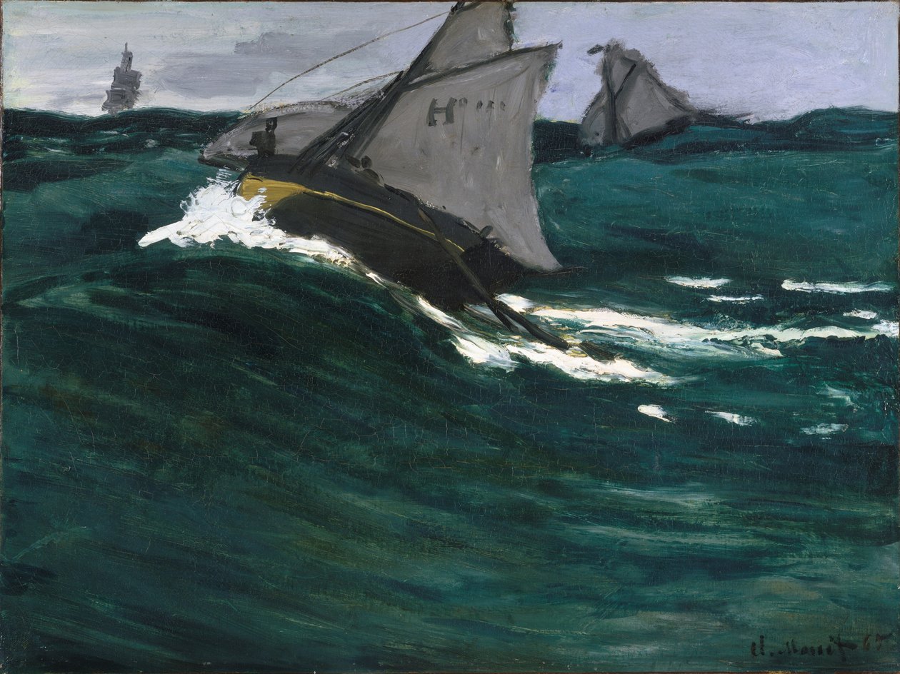 Den grønne bølgen av Claude Monet