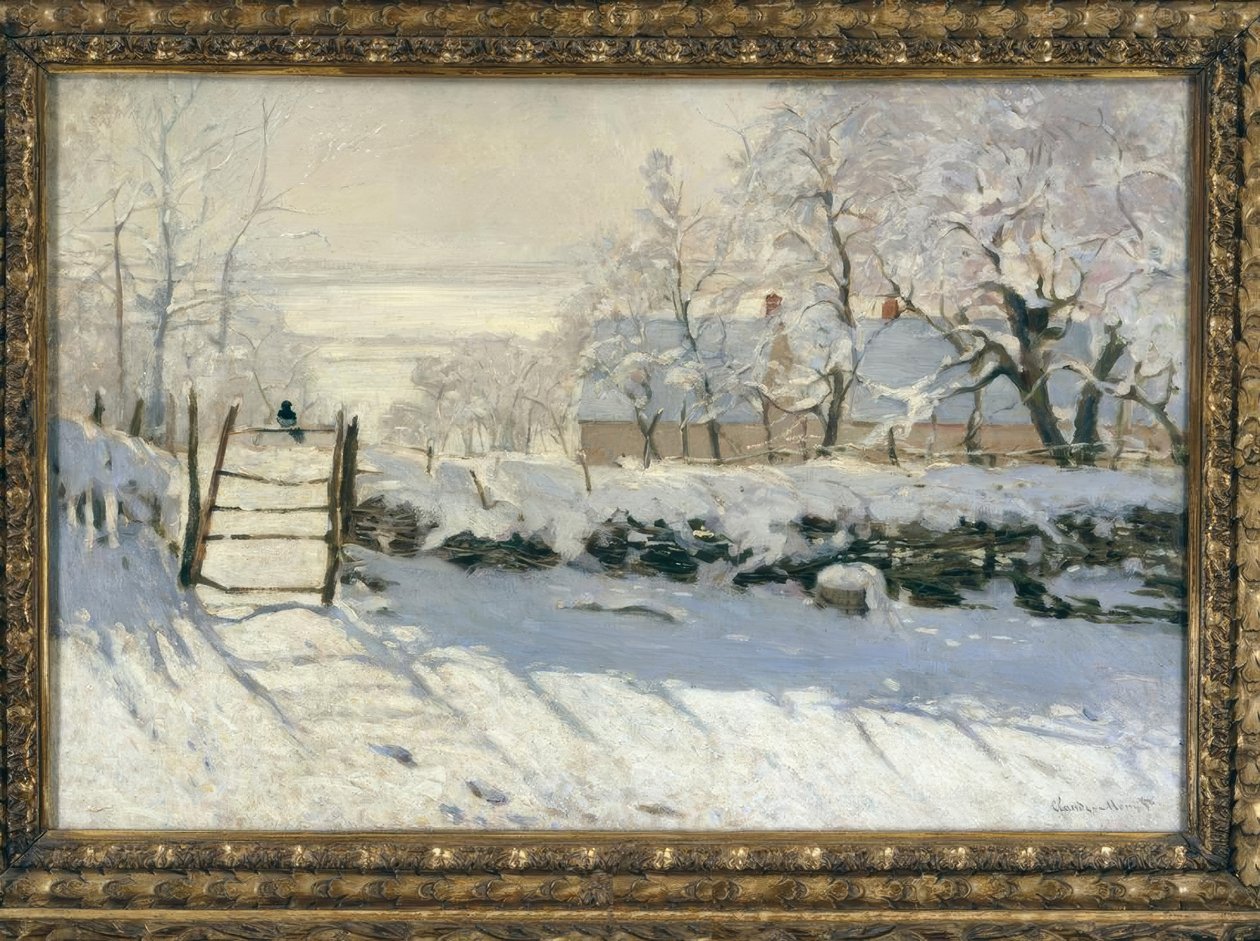 La pie (The Magpie) av Claude Monet