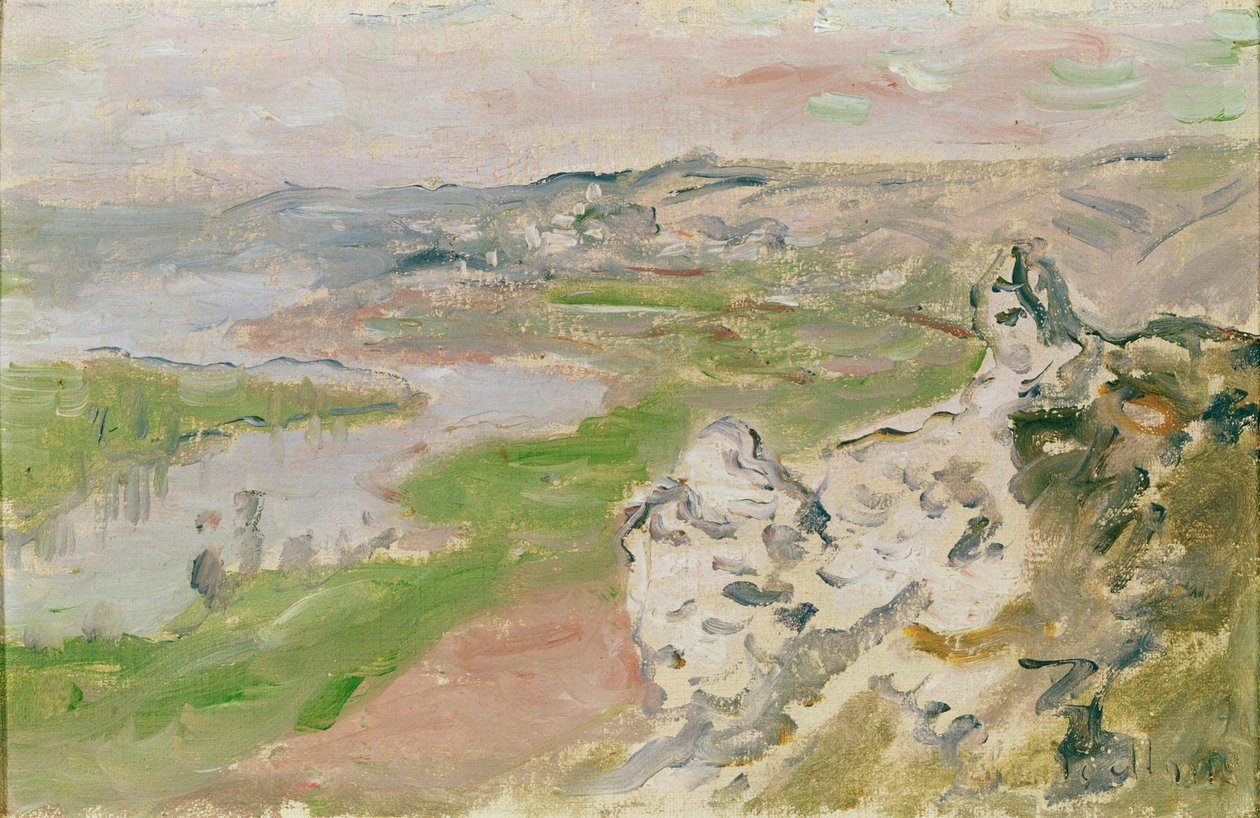 Le Cirque des Céteaux, Seinen sett fra Chantemerles høyder, 1881 av Claude Monet