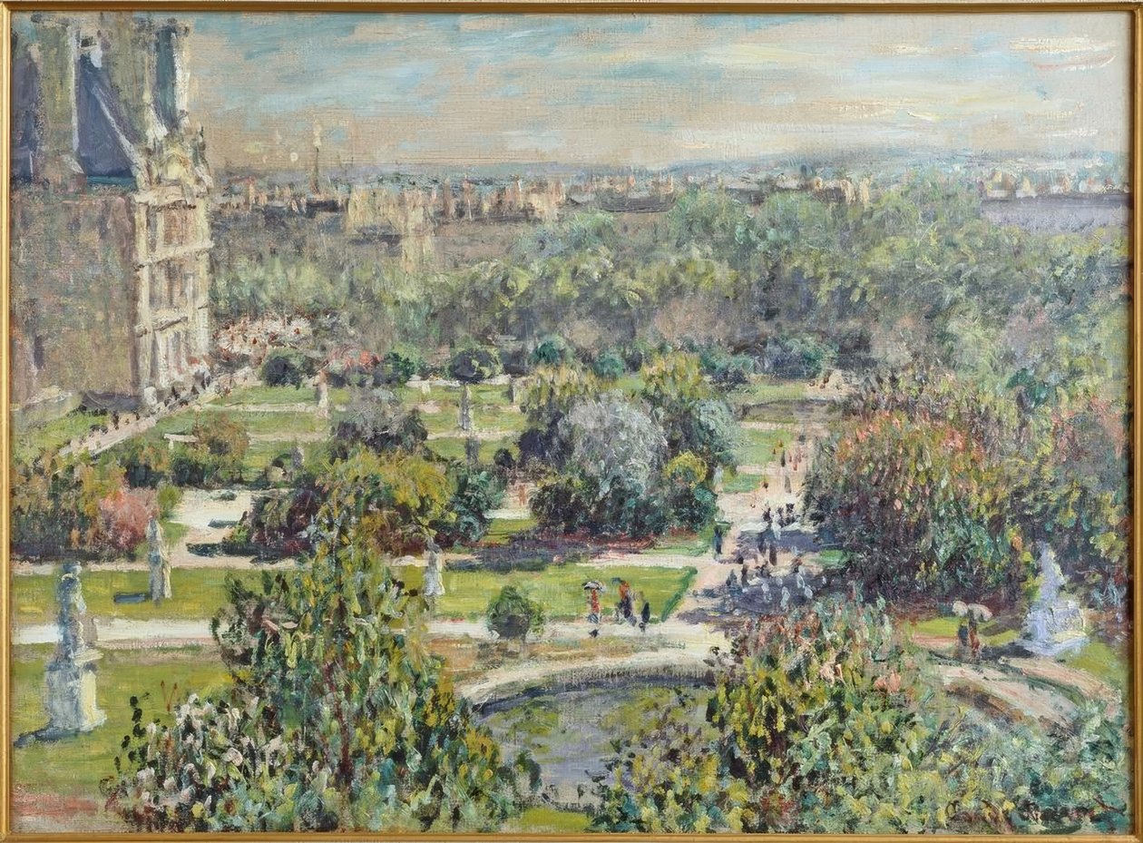 Tuileriene av Claude Monet