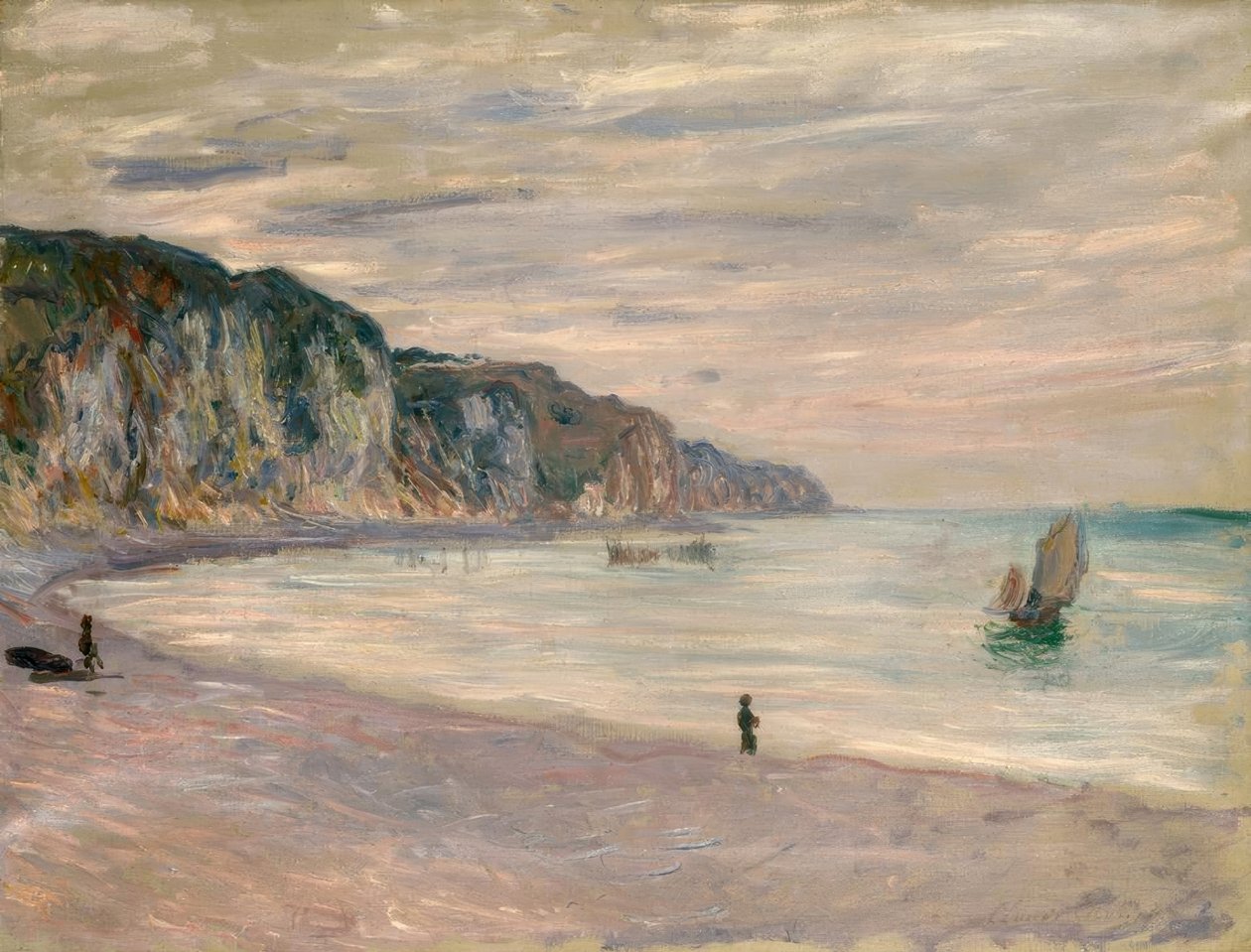 Klippene ved Pourville av Claude Monet