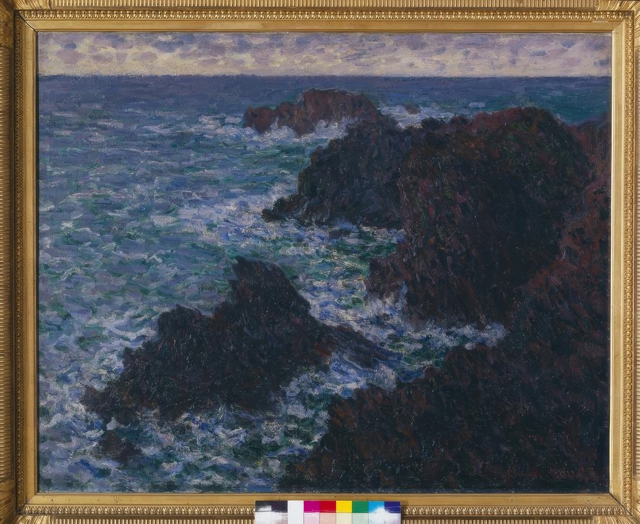Bergartene i Belle-Ile; den ville kysten av Claude Monet