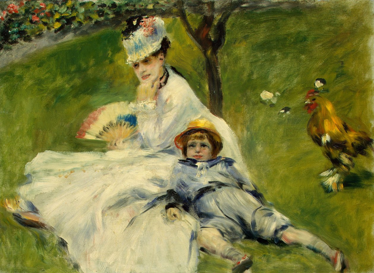 Madame Monet og hennes sønn av Claude Monet
