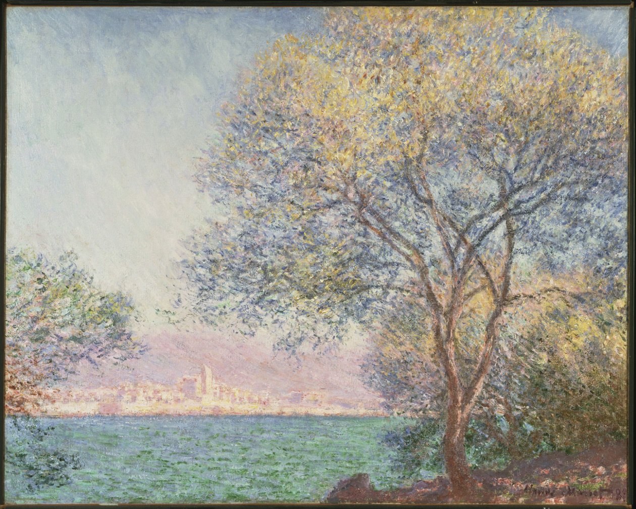 Morgen på Antibes av Claude Monet