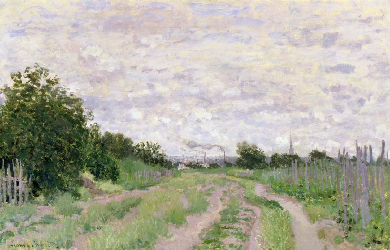 Path through the Vines, Argenteuil, 1872 av Claude Monet