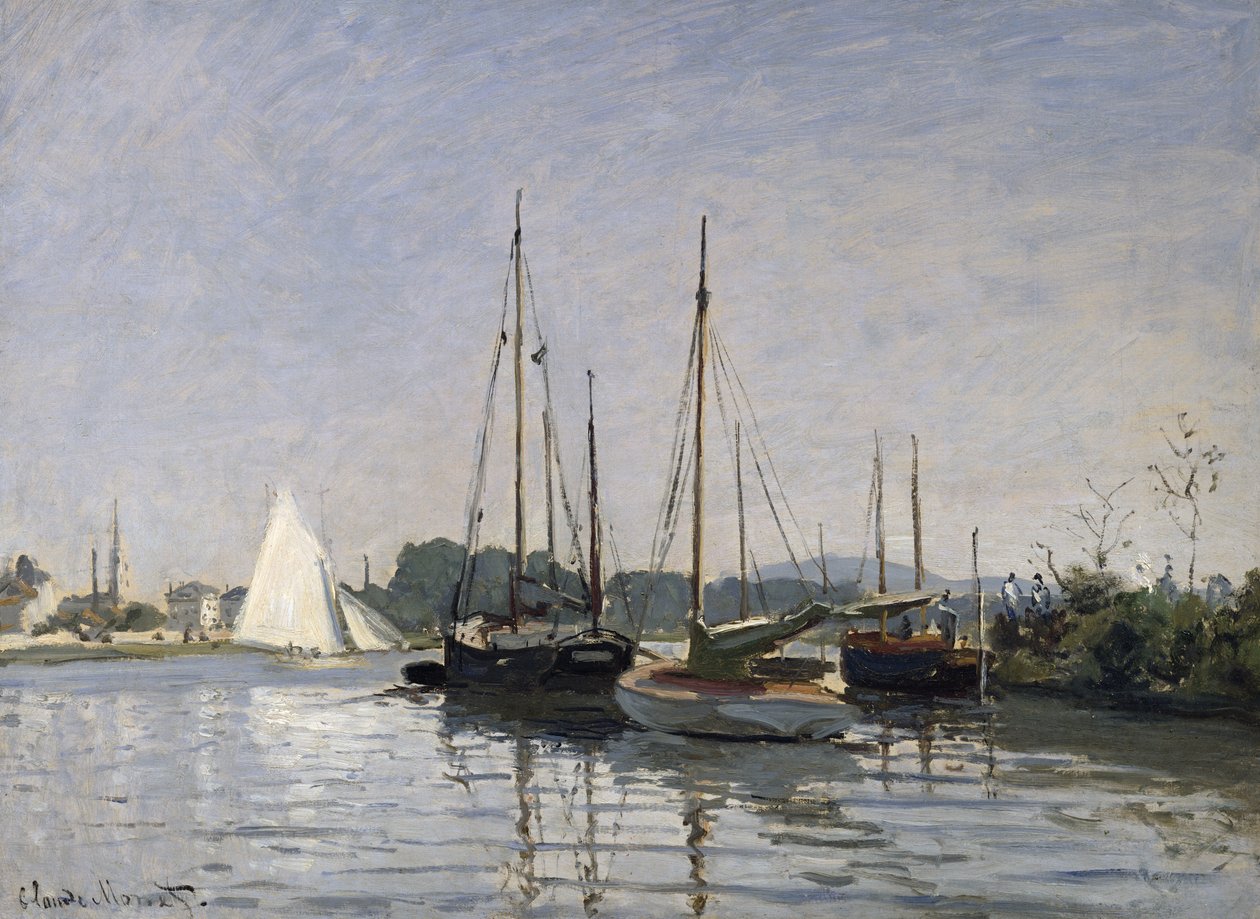 Lystbåter, Argenteuil, ca. 1872-3 av Claude Monet