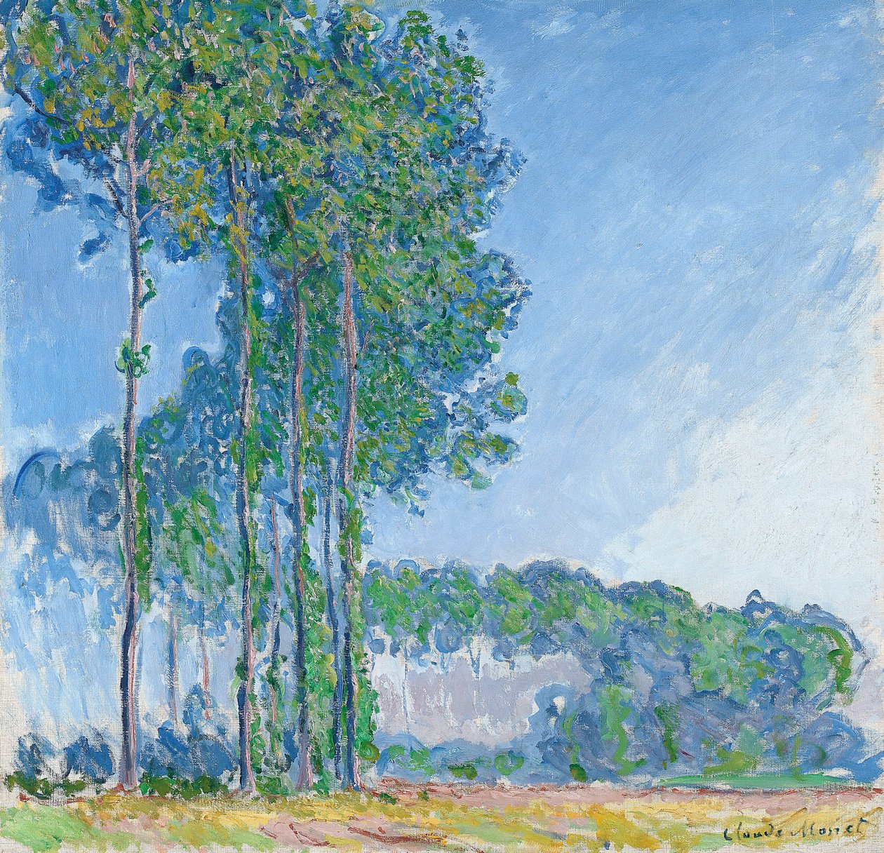 Popler, 1891 av Claude Monet