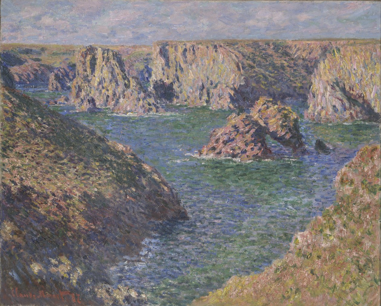 Port-Domois, Belle-Isle, 1887 av Claude Monet