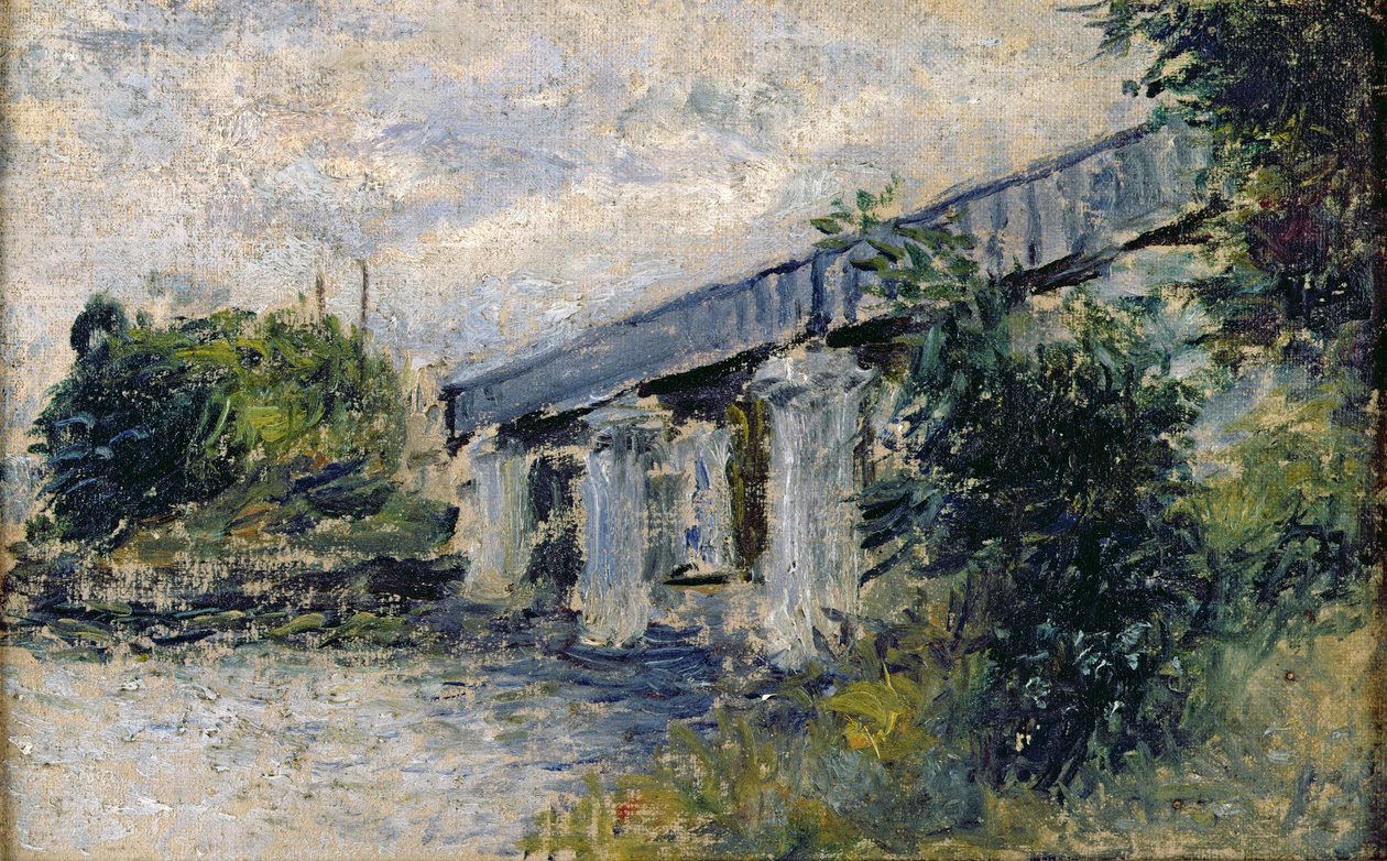 Jernbanebroen ved Argenteuil, 1874 av Claude Monet