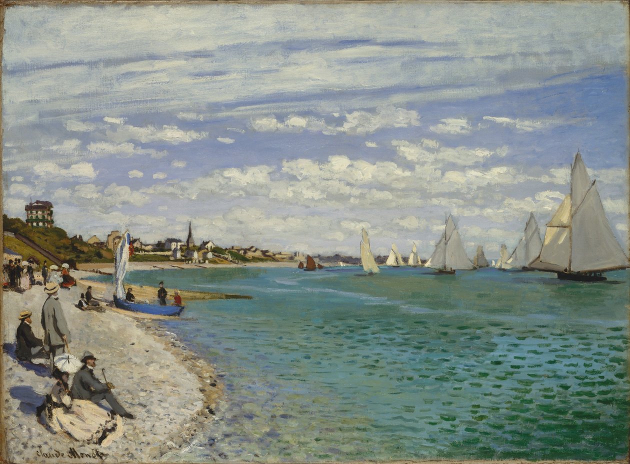 Regatta på Sainte-Adresse av Claude Monet
