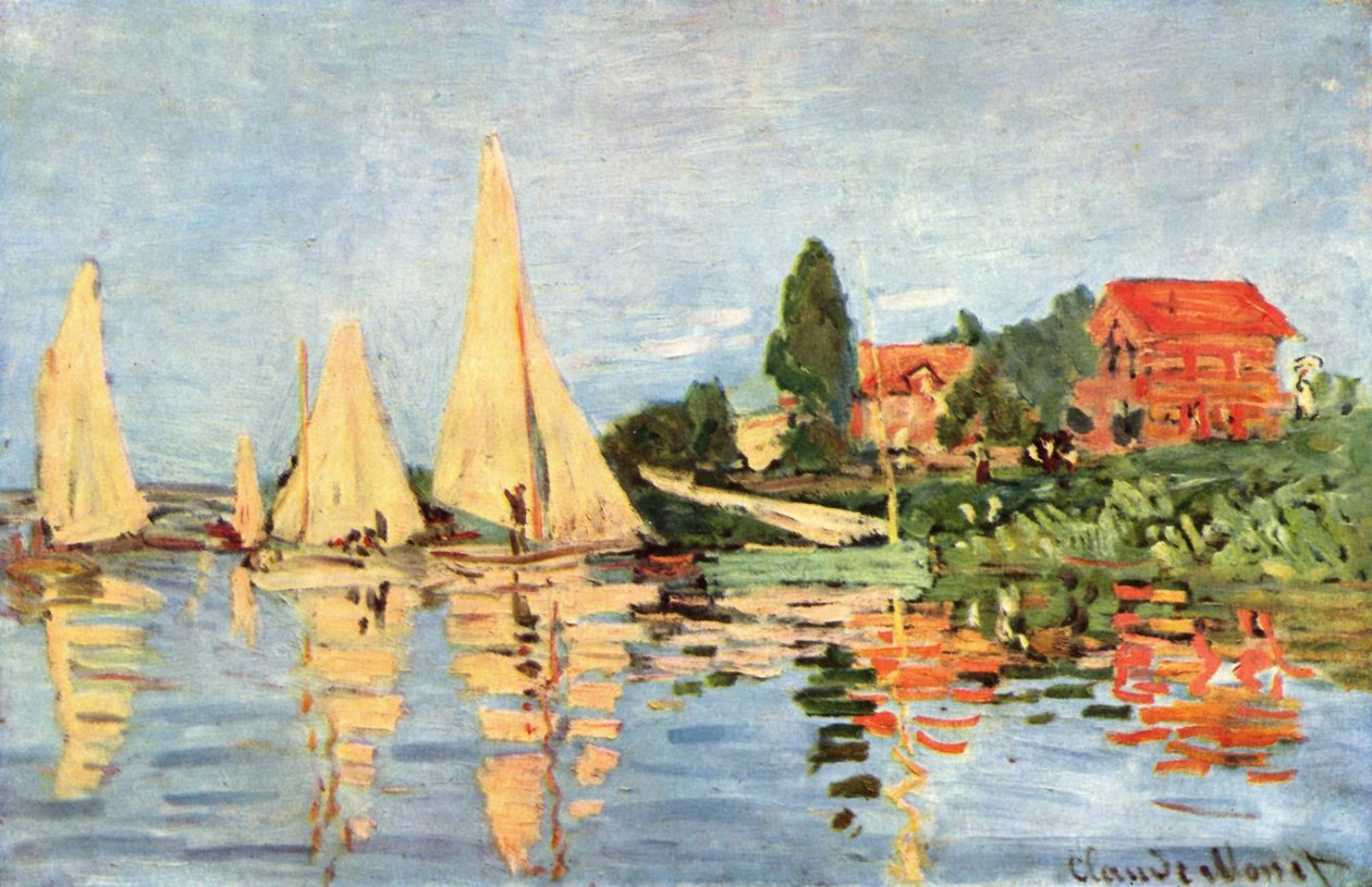 Regatta på Argenteuil av Claude Monet