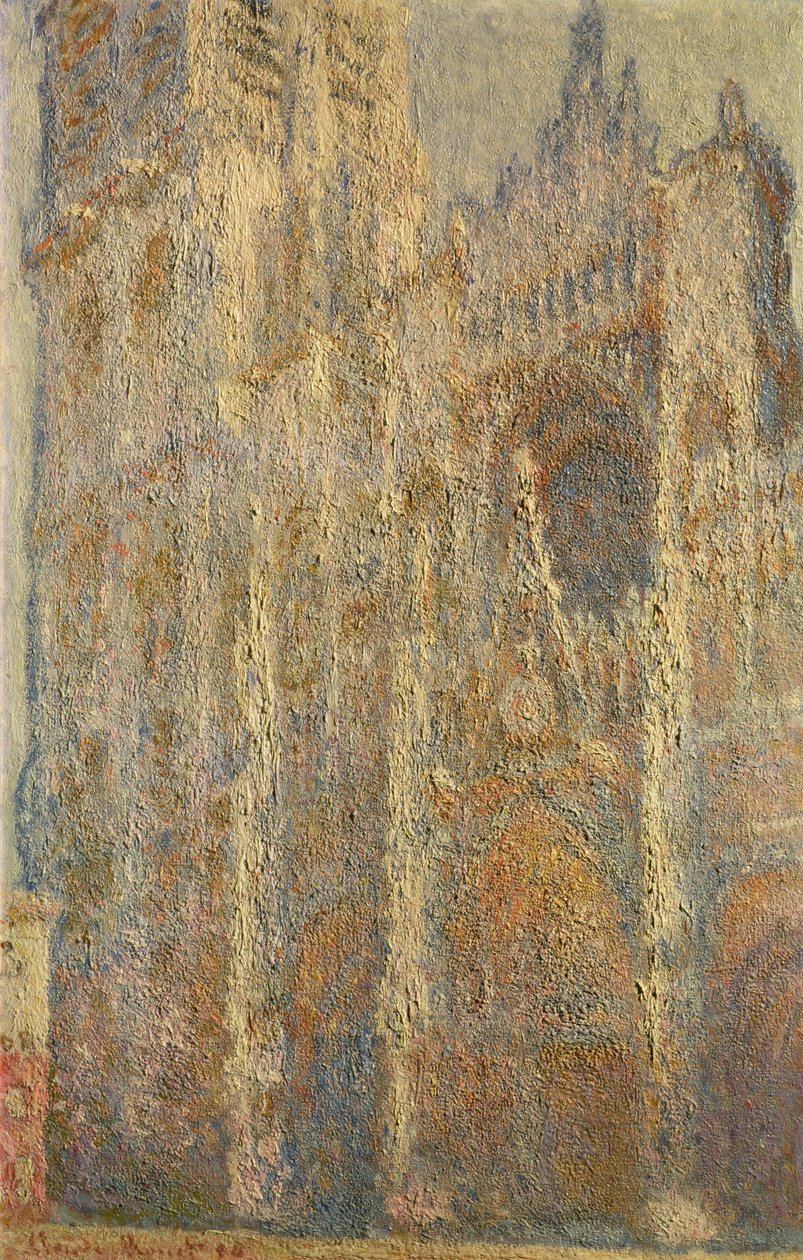 Rouen katedral, middag, 1894 av Claude Monet
