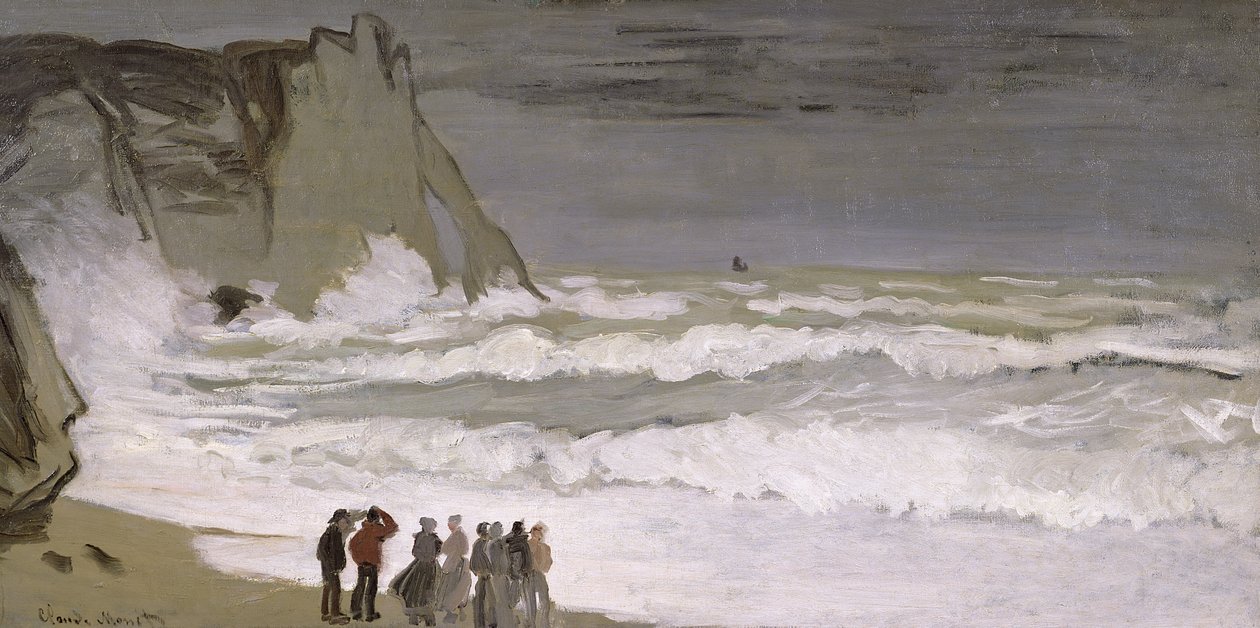 Røft hav ved Etretat, 1868-69 av Claude Monet