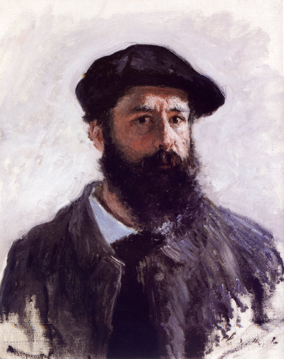 Selvportrett i Beret av Claude Monet