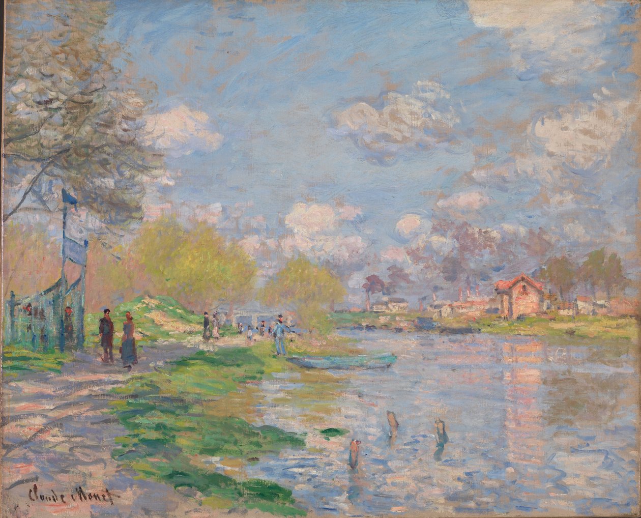 Vår ved Seinen av Claude Monet