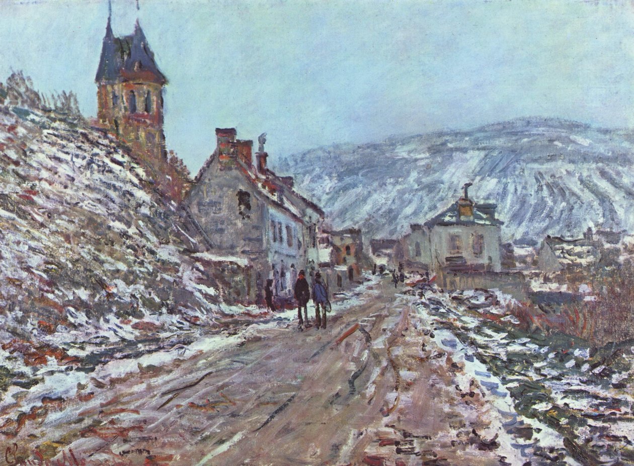 Veien til Vétheuil om vinteren av Claude Monet