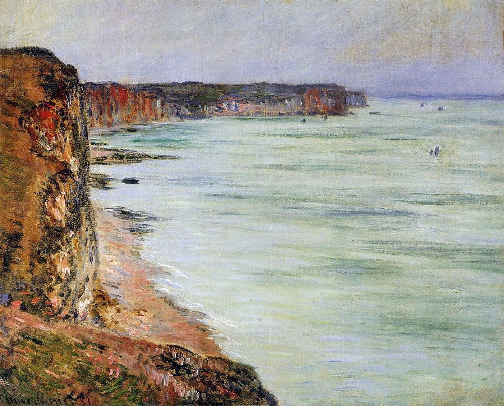 Stille vær Pourville av Claude Monet