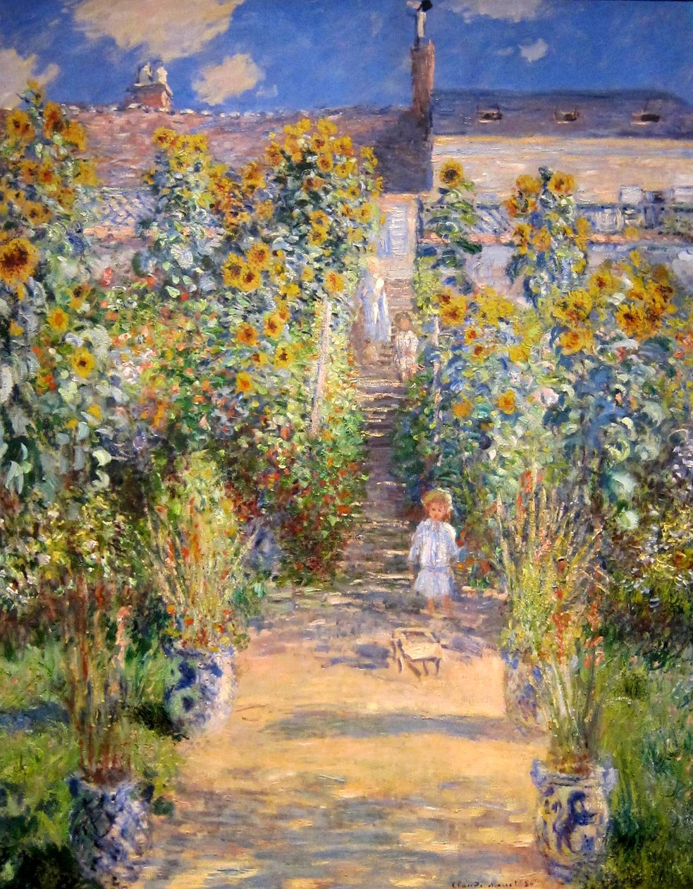 Kunstnerhagen i Vétheuil av Claude Monet