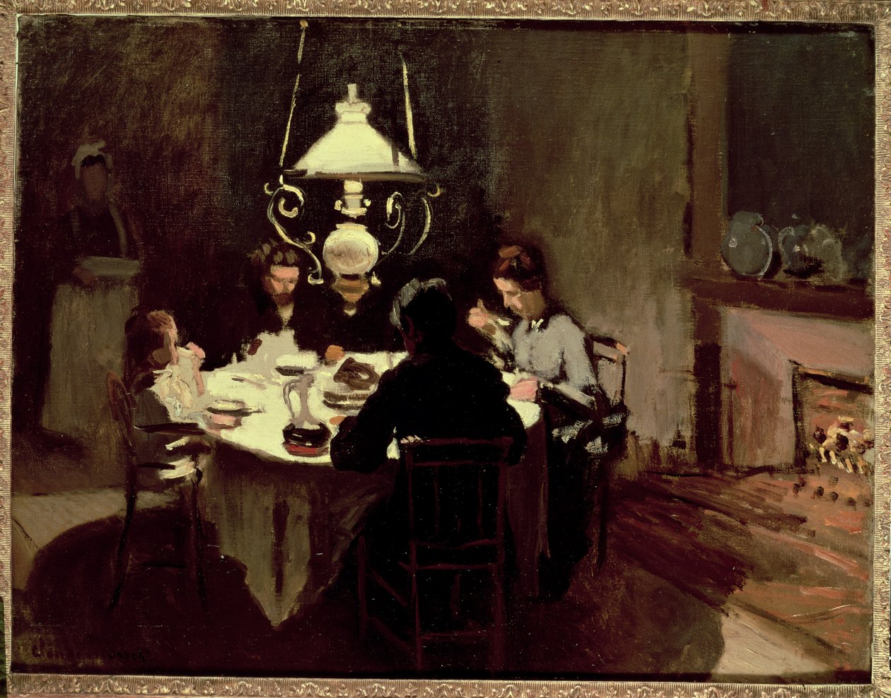 Middagen, 1868-9 av Claude Monet