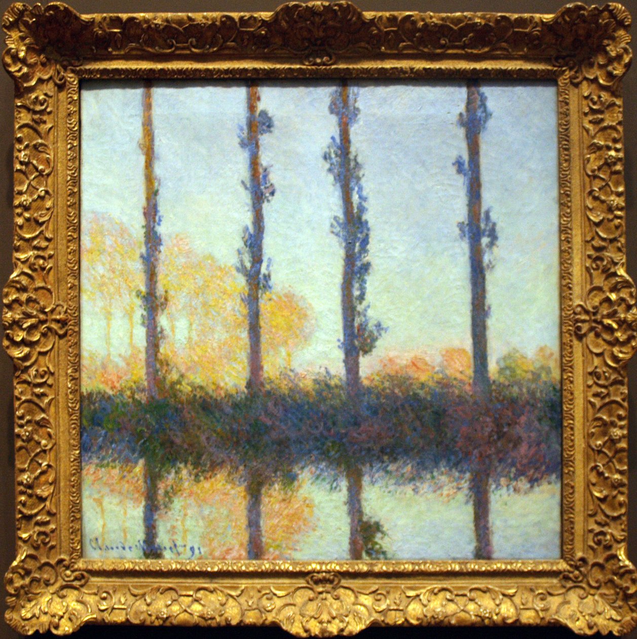 De fire trærne av Claude Monet