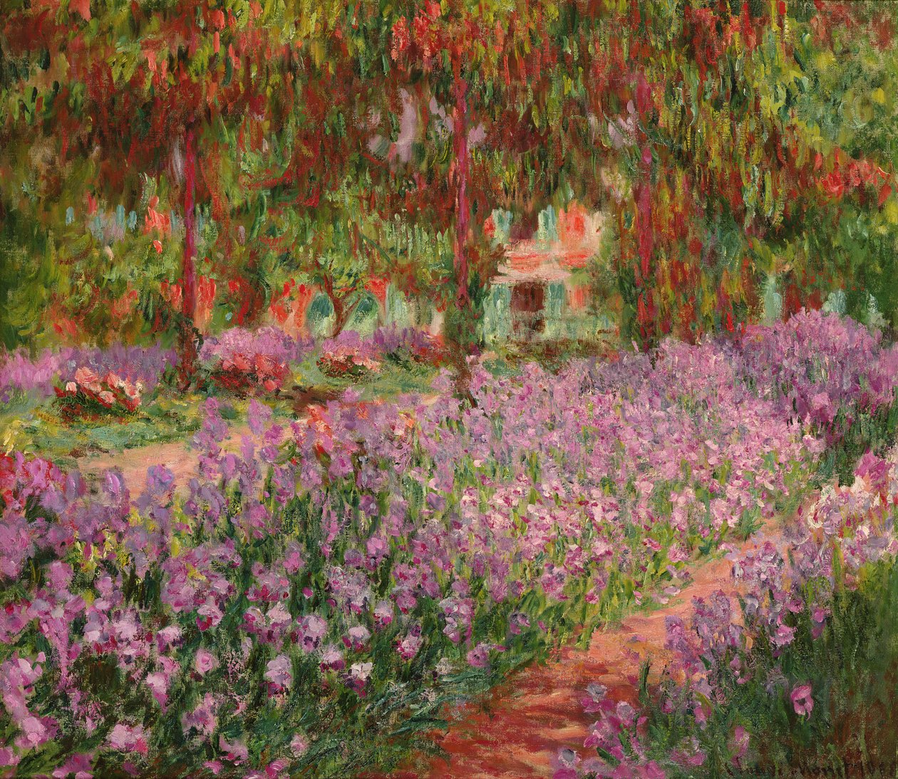 Hagen i Giverny, 1900 av Claude Monet