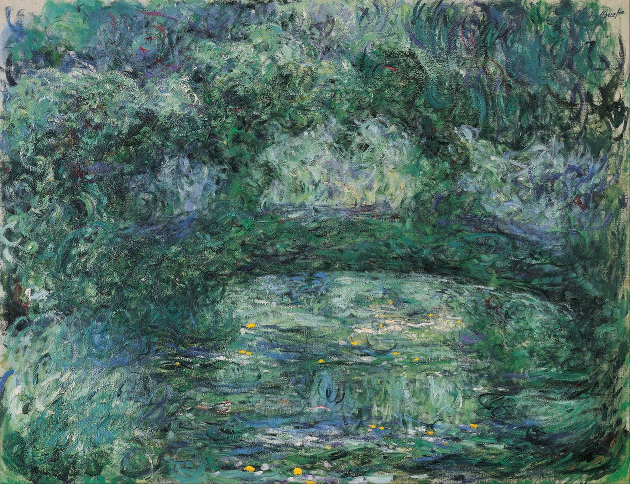 Den japanske broen av Claude Monet