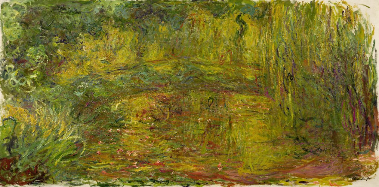 Den japanske broen, 1918 av Claude Monet
