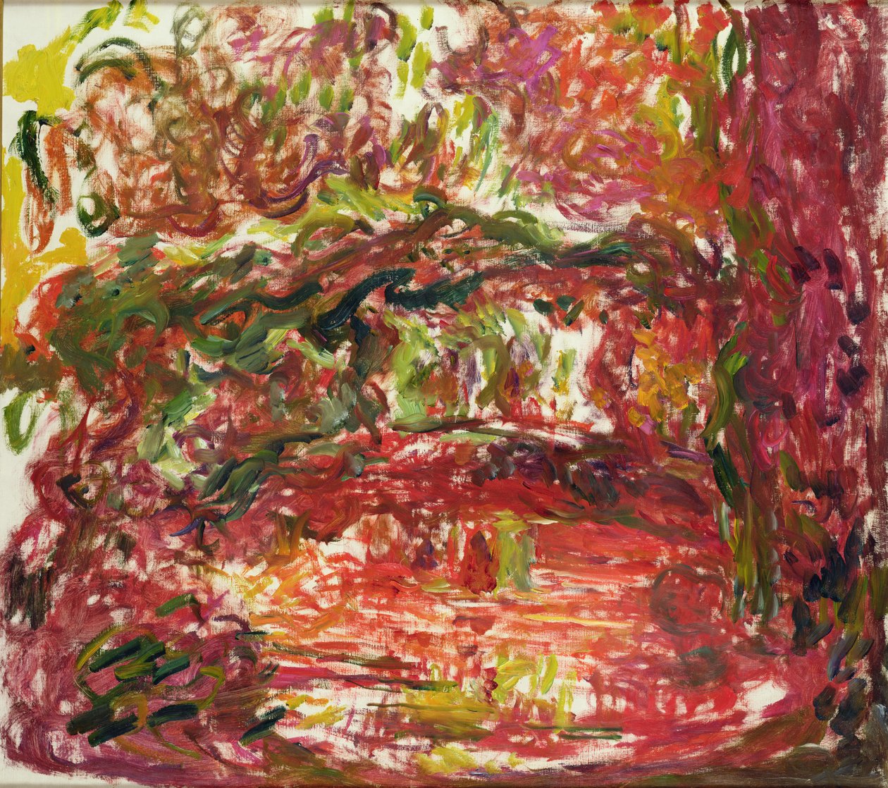 Den japanske broen ved Giverny, 1918-24 (se detalj 382335) av Claude Monet