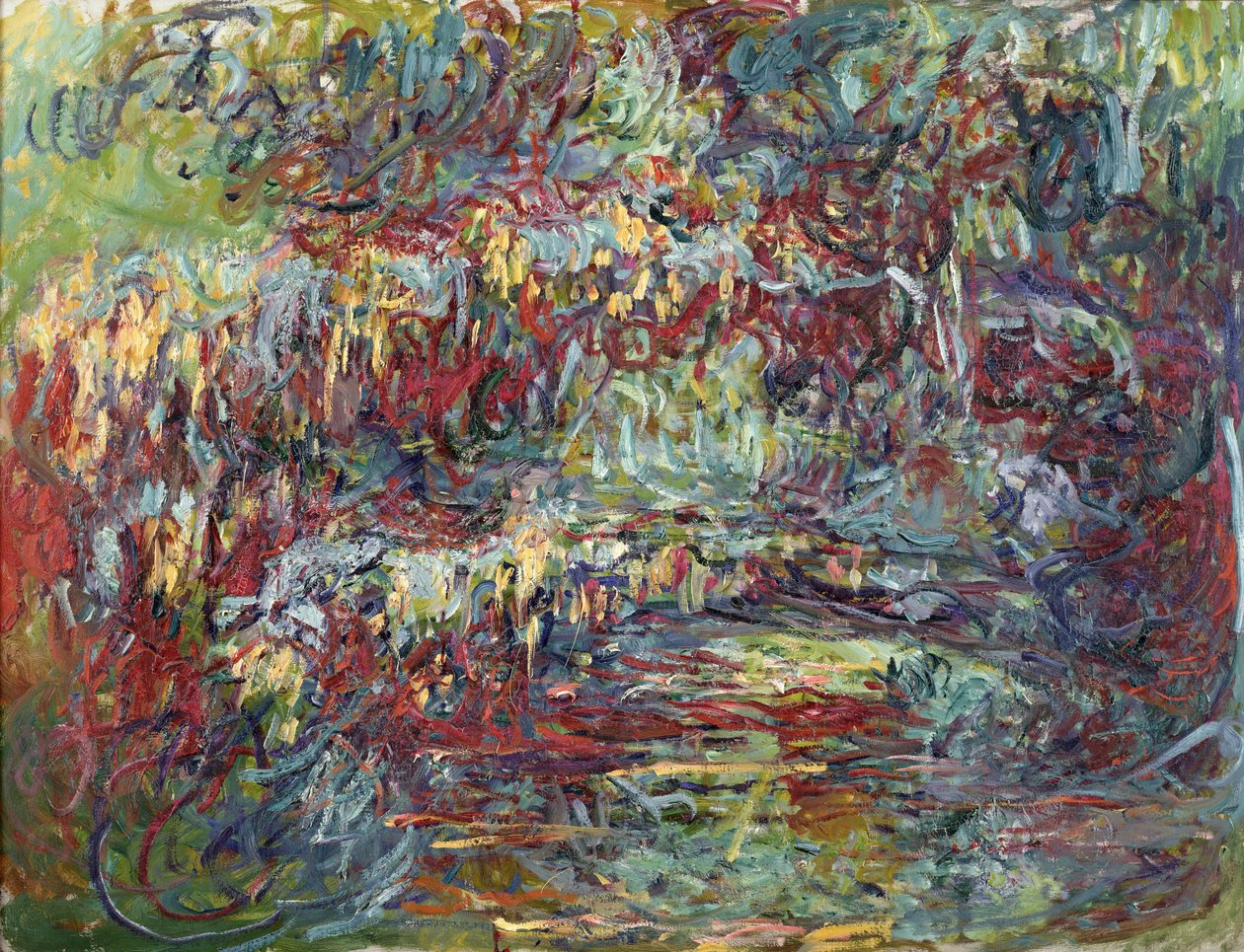 Den japanske broen ved Giverny, 1918-24 av Claude Monet