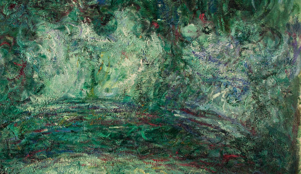 Den japanske broen, detalj, 1918-19 (se også 181501) av Claude Monet