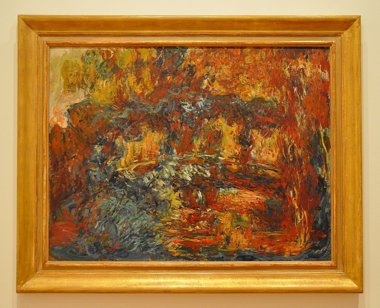 Den japanske gangbroen av Claude Monet