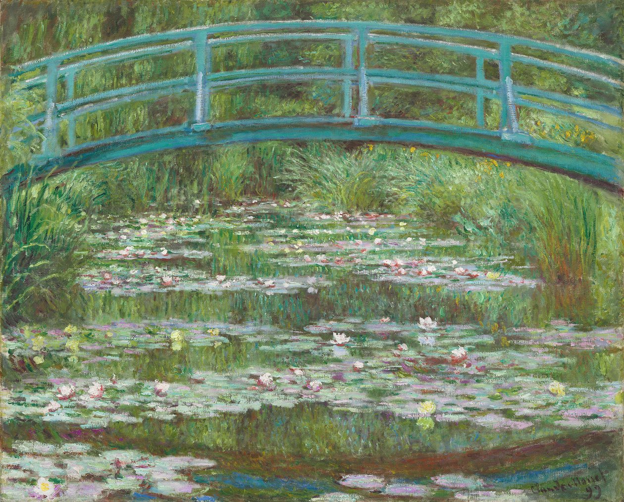 Den japanske gangbroen, 1899 av Claude Monet