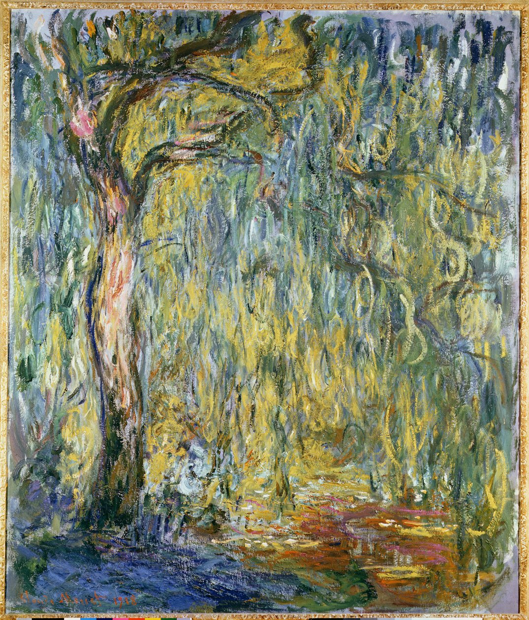 The Large Willow at Giverny, 1918 av Claude Monet