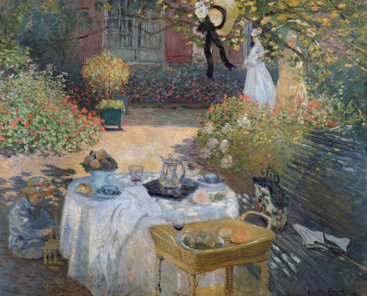 The Luncheon: Monets hage i Argenteuil, ca. 1873 av Claude Monet