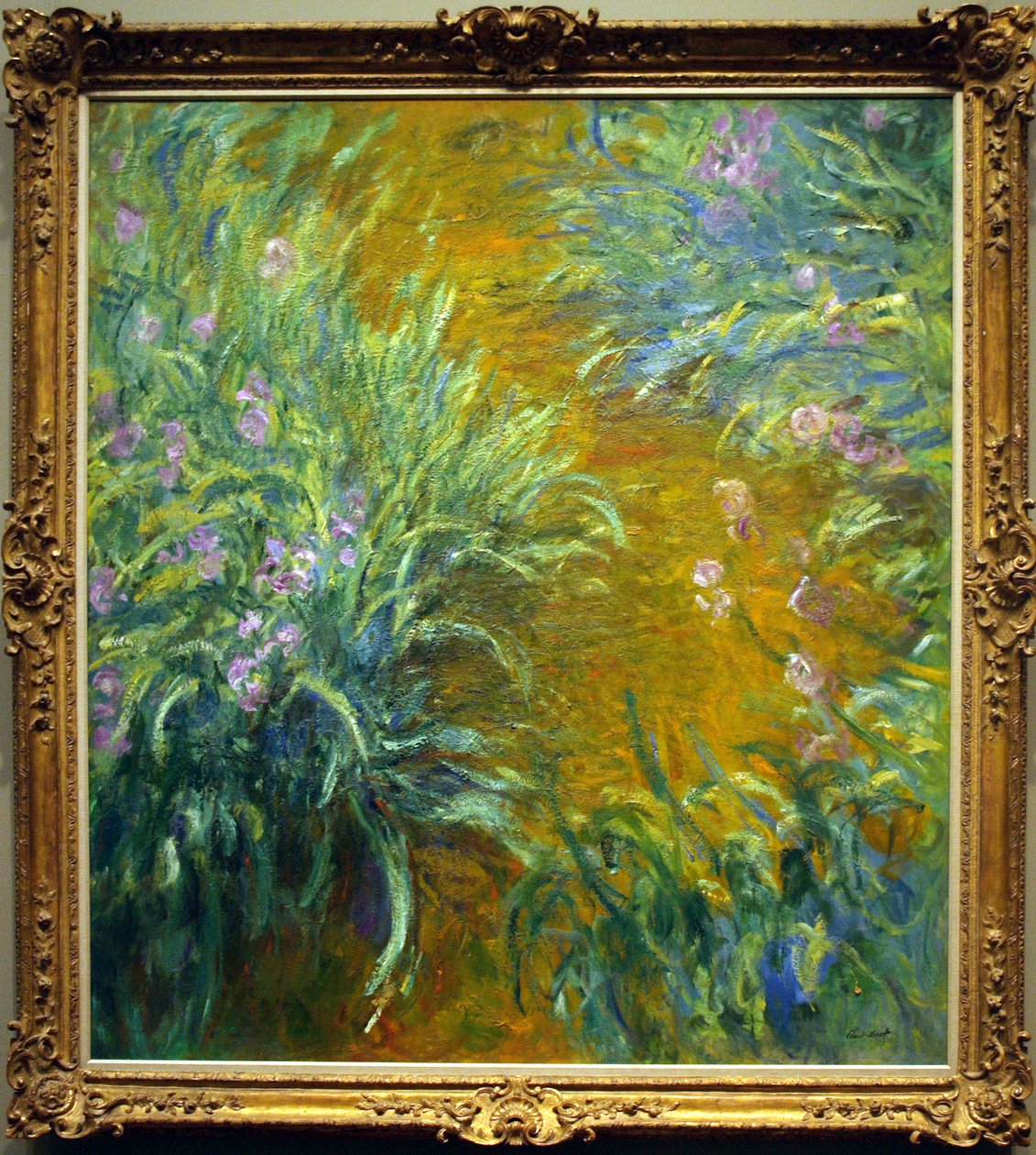 Veien gjennom irisene av Claude Monet