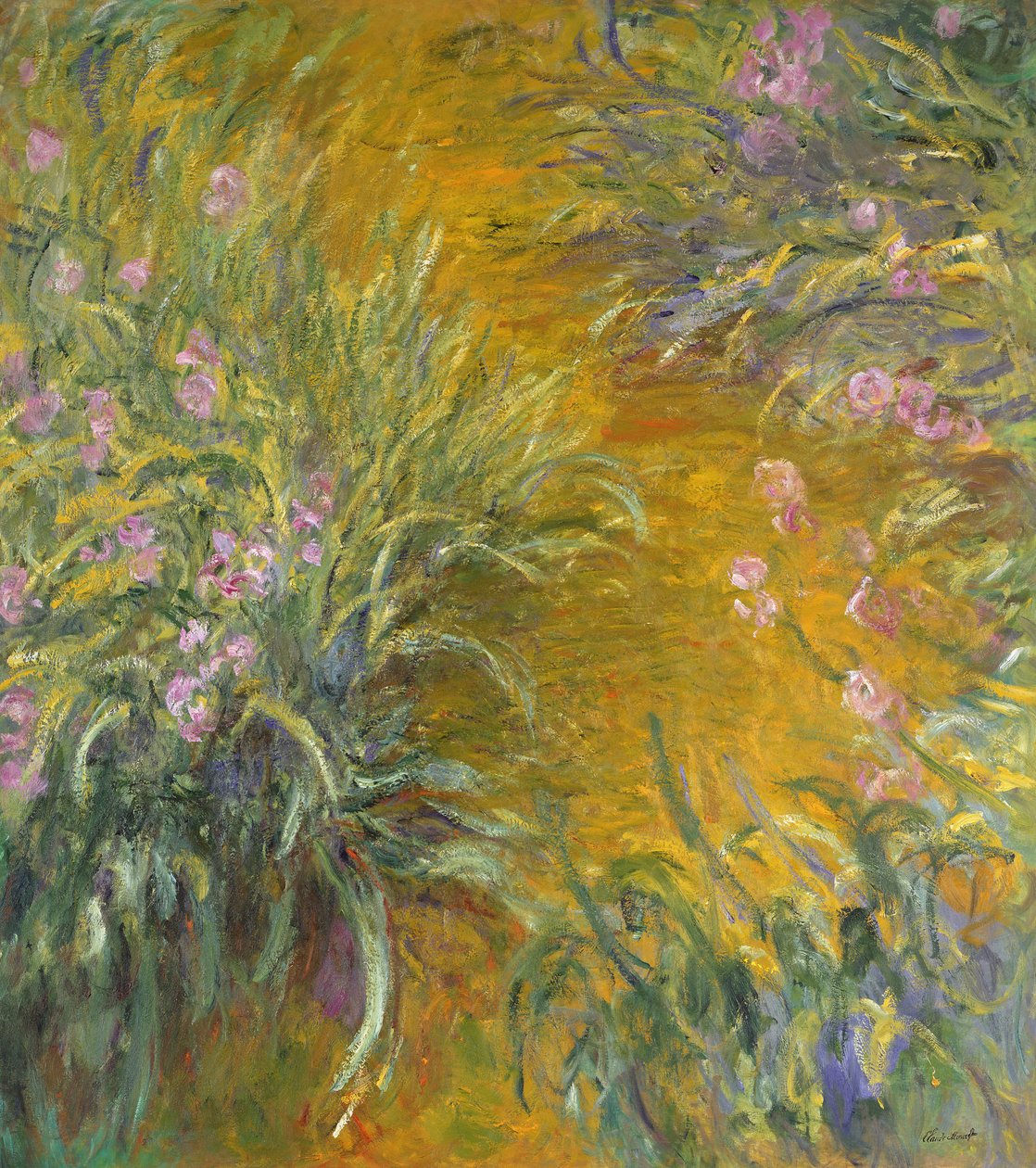 Veien gjennom irisene, 1914–17 av Claude Monet