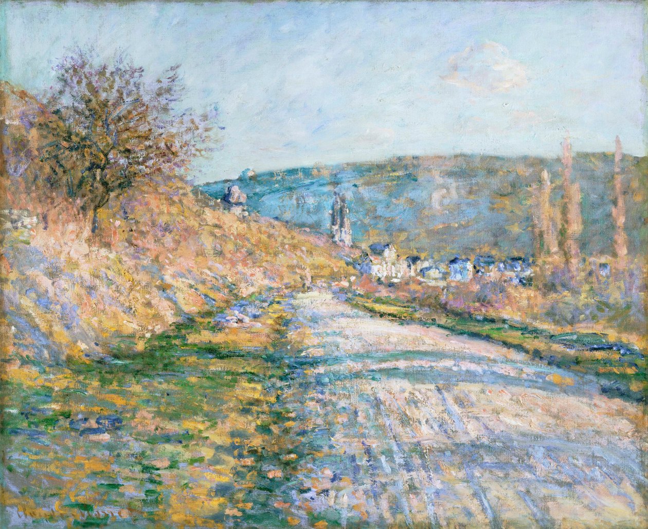 Veien til Vétheuil av Claude Monet