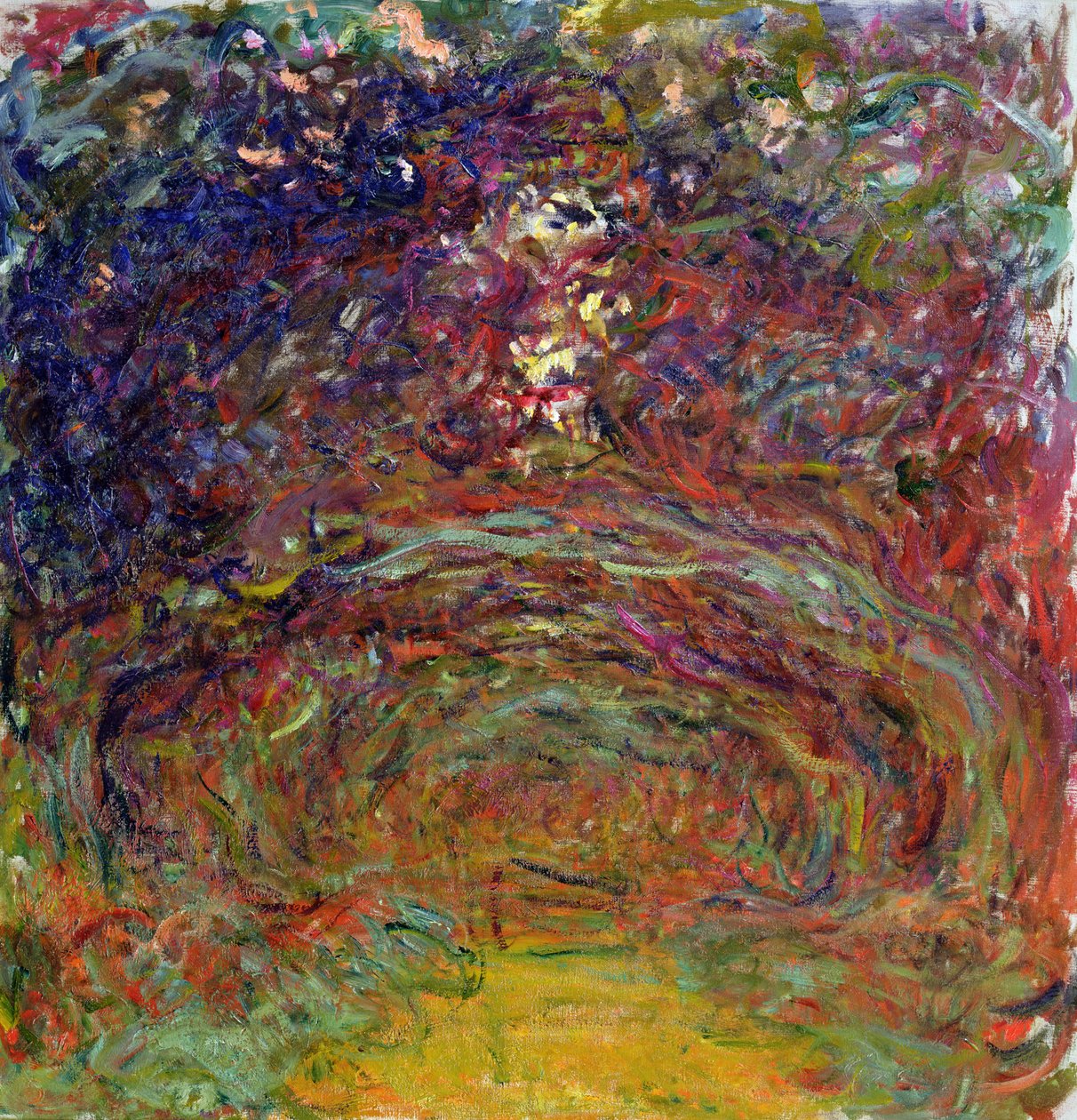 Rosestien ved Giverny, 1920-22 av Claude Monet