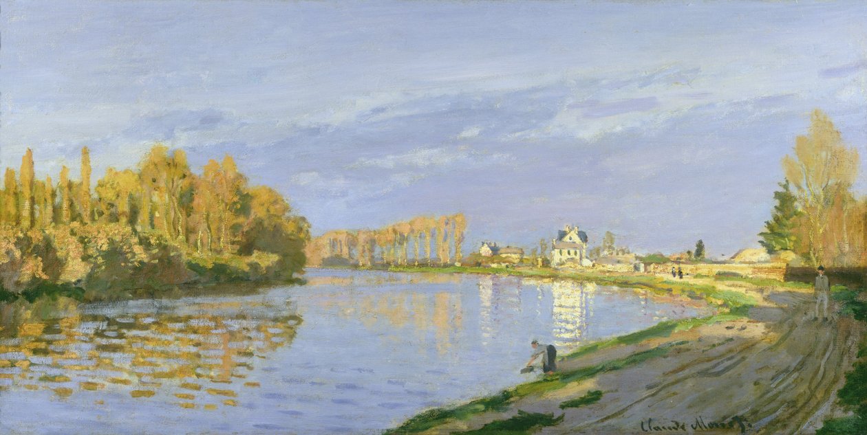Seinen ved Bougival, 1872 av Claude Monet