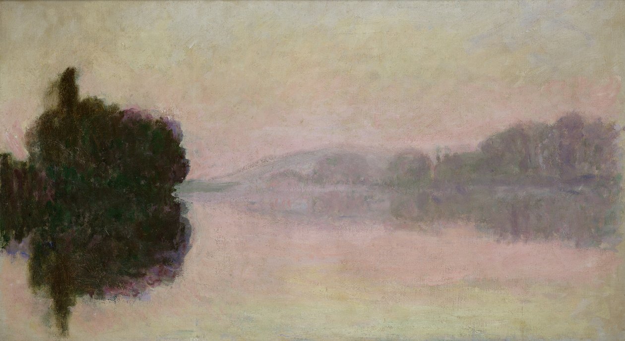 Seinen ved Port-Villez, Evening Effect, 1894 av Claude Monet